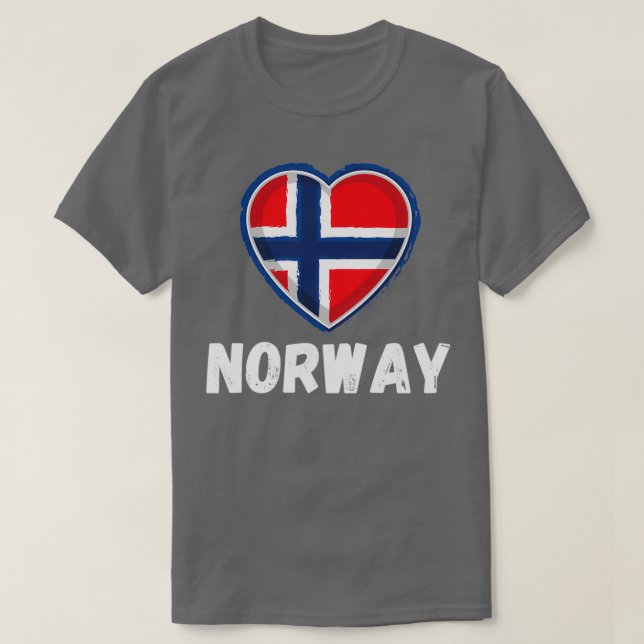 Camiseta Mi país mi amor Noruega (Diseño del anverso)