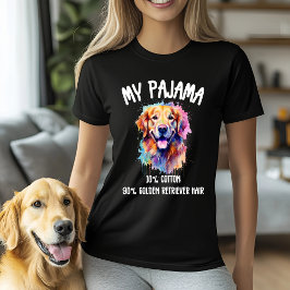 Camiseta Mi Pajama - 10% Algodón, 90% Cabello Golden Retrie