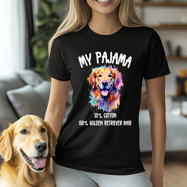 Camiseta Mi Pajama - 10% Algodón, 90% Cabello Golden Retrie (Subido por el creador)