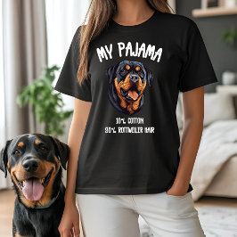 Camiseta Mi Pajama - 10% Algodón, 90% Cabello Rottweiler