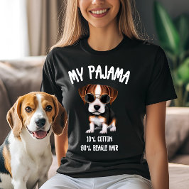 Camiseta Mi Pajama - 10% Algodón, 90% Pelo Beagle