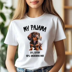 Camiseta Mi Pajama - 10% Algodón, 90% Pelo Dachshund