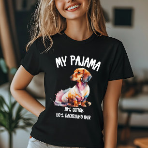 Camiseta Mi Pajama: 10% Algodón, 90% Pelo Dachshund