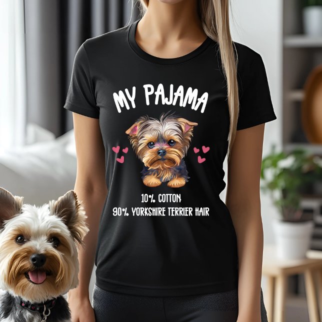 Camiseta Mi Pajama - 10% Algodón, 90% Pelo Terrier de Yorks (Subido por el creador)