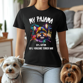 Camiseta Mi Pajama - 10% Algodón, 90% Pelo Terrier de Yorks