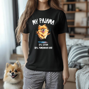 Camiseta Mi Pajama Watercolor Pomerania Amor