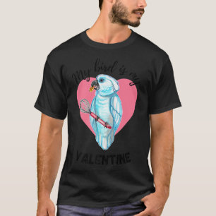 Camiseta Mi pájaro es mi acuarela de San Valentín blanco Co