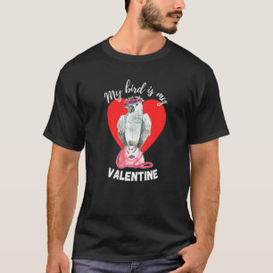 Camiseta Mi Pájaro Es Mi Loro Gris Africano De San Valentín