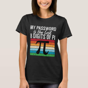 Camiseta Mi Palabra Es Los Últimos 8 Dígitos De Pi Math Pi 
