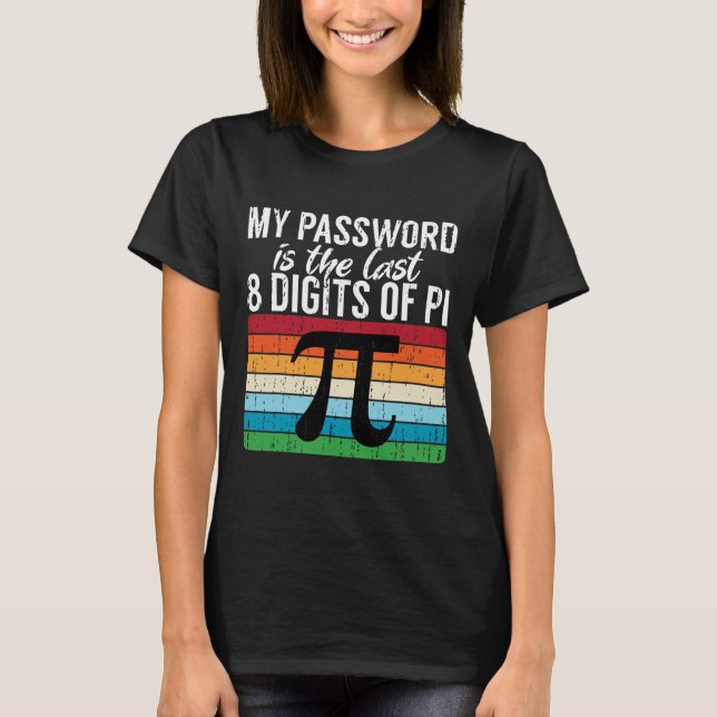 Camiseta Mi Palabra Es Los Últimos 8 Dígitos De Pi Math Pi  (Anverso)