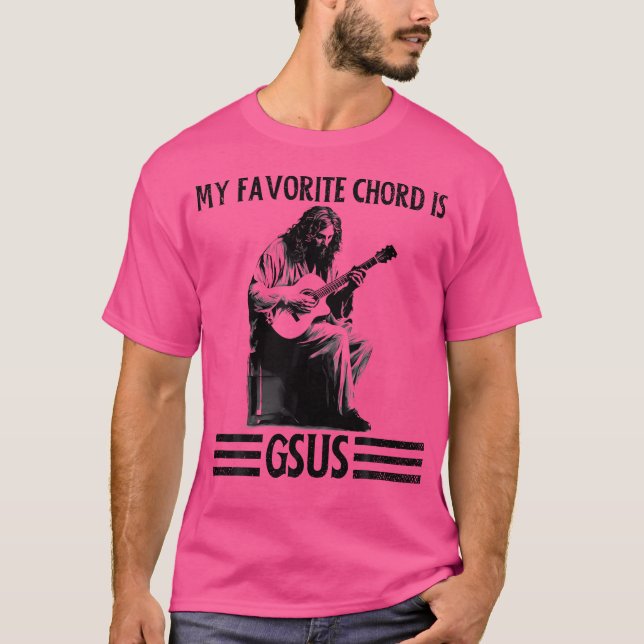 Camiseta Mi Palo Favorito Es Gsus Jesus Divirtiendo Guitarr (Anverso)