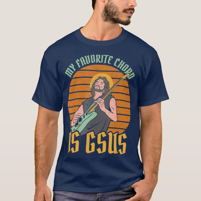 Camiseta Mi Palo Favorito Es Gsus Jesus Rock EGuitare (Anverso)