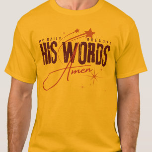 Camiseta Mi Pan Diario - Espíritu Santo Jesucristo Amarillo