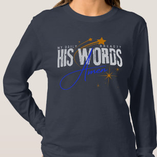 Camiseta Mi Pan Diario Su Palabra - Cristo Versículo Bíblic