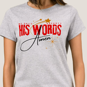 Camiseta Mi Pan Diario - Su Palabra - Fe en las Escrituras