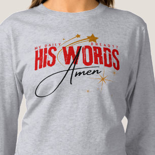 Camiseta Mi Pan Diario - Su Palabra Jesucristo Gratitud