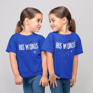 Camiseta Mi Pan Diario: Su Palabra - Jesús Evangelio Azul