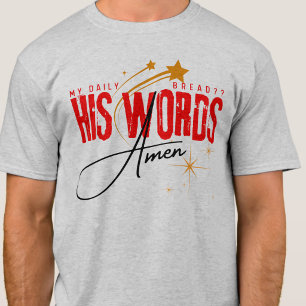 Camiseta Mi Pan Diario - Su Palabra - Jesús Ora Espíritu Sa