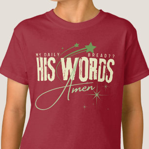 Camiseta Mi Pan Diario - Versículo Bíblico Espíritu Jesús