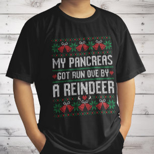 Camiseta Mi páncreas fue atropellado por un reno Diabetes 