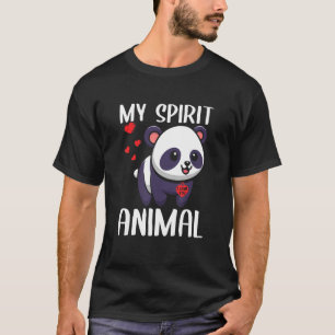 Camiseta Mi panda animal espiritual te amo a los Valentines