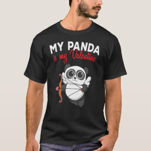 Camiseta Mi Panda Es Mi Valentina Panda Bear Cupido Valenti