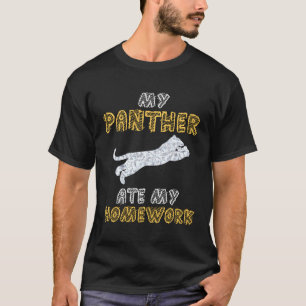 Camiseta Mi Pantera Se Comía Mi Hogar Jaguar Animal Kid De