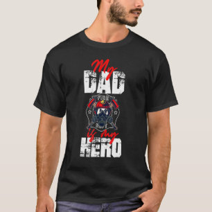 Camiseta Mi papá bombero es mi hijo héroe 1