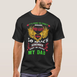 Camiseta Mi papá en el cielo poema para hijo de hija en el