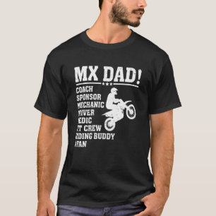 Camiseta Mi papá entrenador patrocinador mecánico conductor