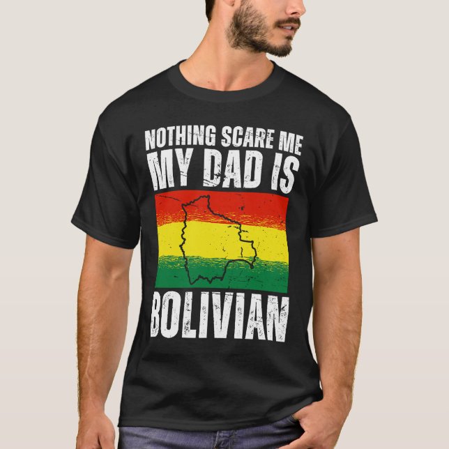Camiseta Mi papá es boliviano Bolivia Patrimonio de la Band (Anverso)