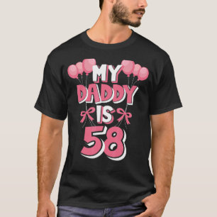 Camiseta Mi papá es cumpleaños número 58 de los hombres de 