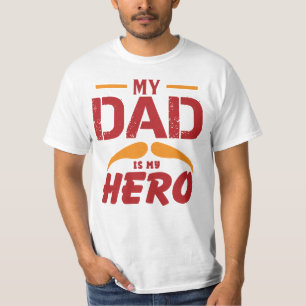 Camiseta Mi papá es el día de mi padre héroe