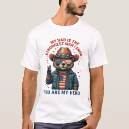 Camiseta Mi papá es el hombre más fuerte que conozco el reg