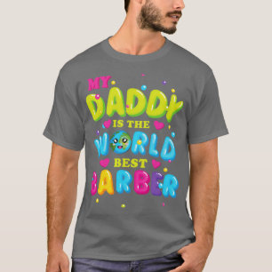 Camiseta Mi papá es el mejor barbero del mundo