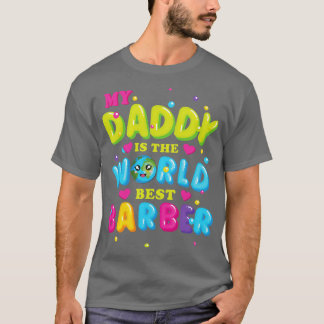 Camiseta Mi papá es el mejor barbero del mundo