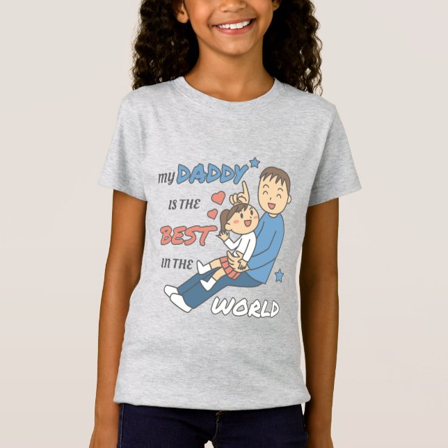 Camiseta Mi papá es el mejor día de papá rico (Anverso)