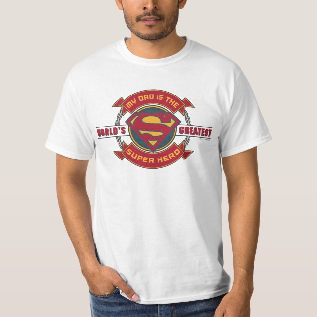 Camiseta Mi papá es el superhéroe más grande del mundo (Anverso)