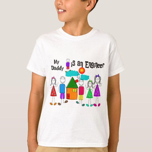 Camiseta Mi papá es ingeniero II (Anverso)