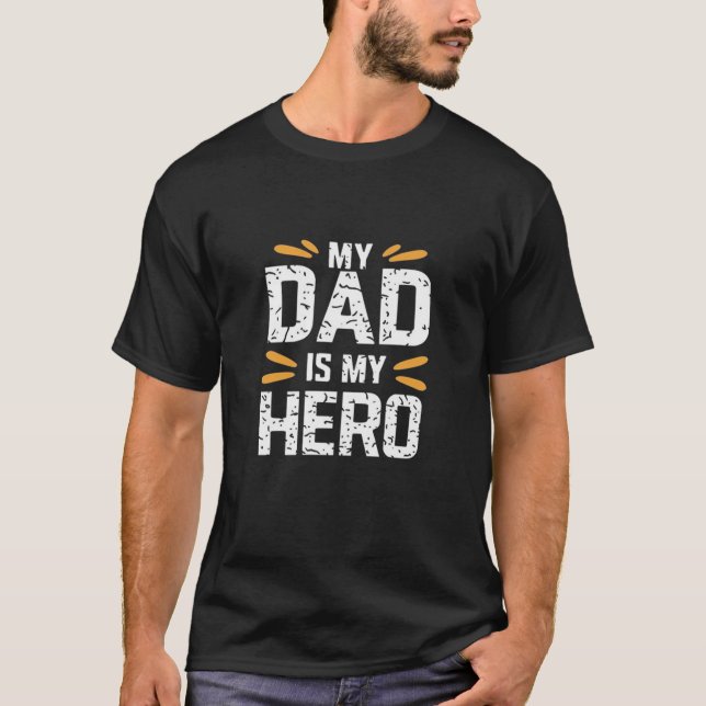 Camiseta Mi papá es mi héroe (Anverso)
