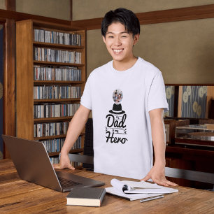 Camiseta Mi papá es mi héroe  Especial del Día del Padre co