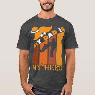 Camiseta Mi papá es mi súper héroe, Chica de camisetas, pad