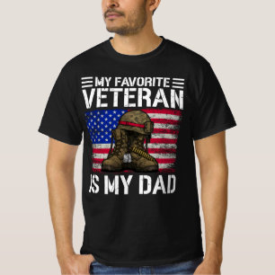 Camiseta Mi papá es mi veterano favorito Regalo para el Día