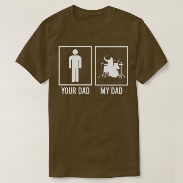 Camiseta Mi papá es un baterista (Diseño del anverso)