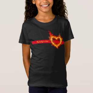 Camiseta Mi papá es un bombero héroe personalizado