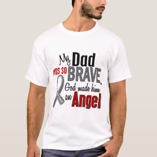 Camiseta Mi papá es un cáncer de cerebro del ángel 1