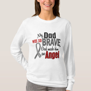 Camiseta Mi papá es un cáncer de cerebro del ángel 1