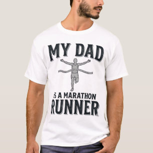 Camiseta Mi papá es un corredor de maratón Diseño de camise