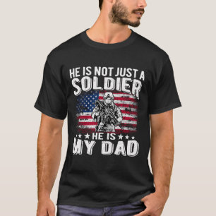Camiseta Mi Papá Es Un Héroe Soldado Orgulloso Hijo Militar