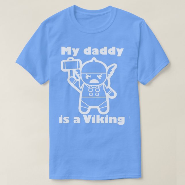 Camiseta Mi papá es un negro viking (Diseño del anverso)